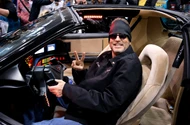 Danny Koker from Count's Kustoms sitting in KITT
