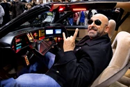 Kevin Mack from Count's Kustoms sitting in KITT